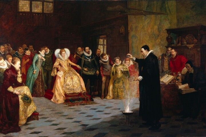 John Dee voert een experiment uit