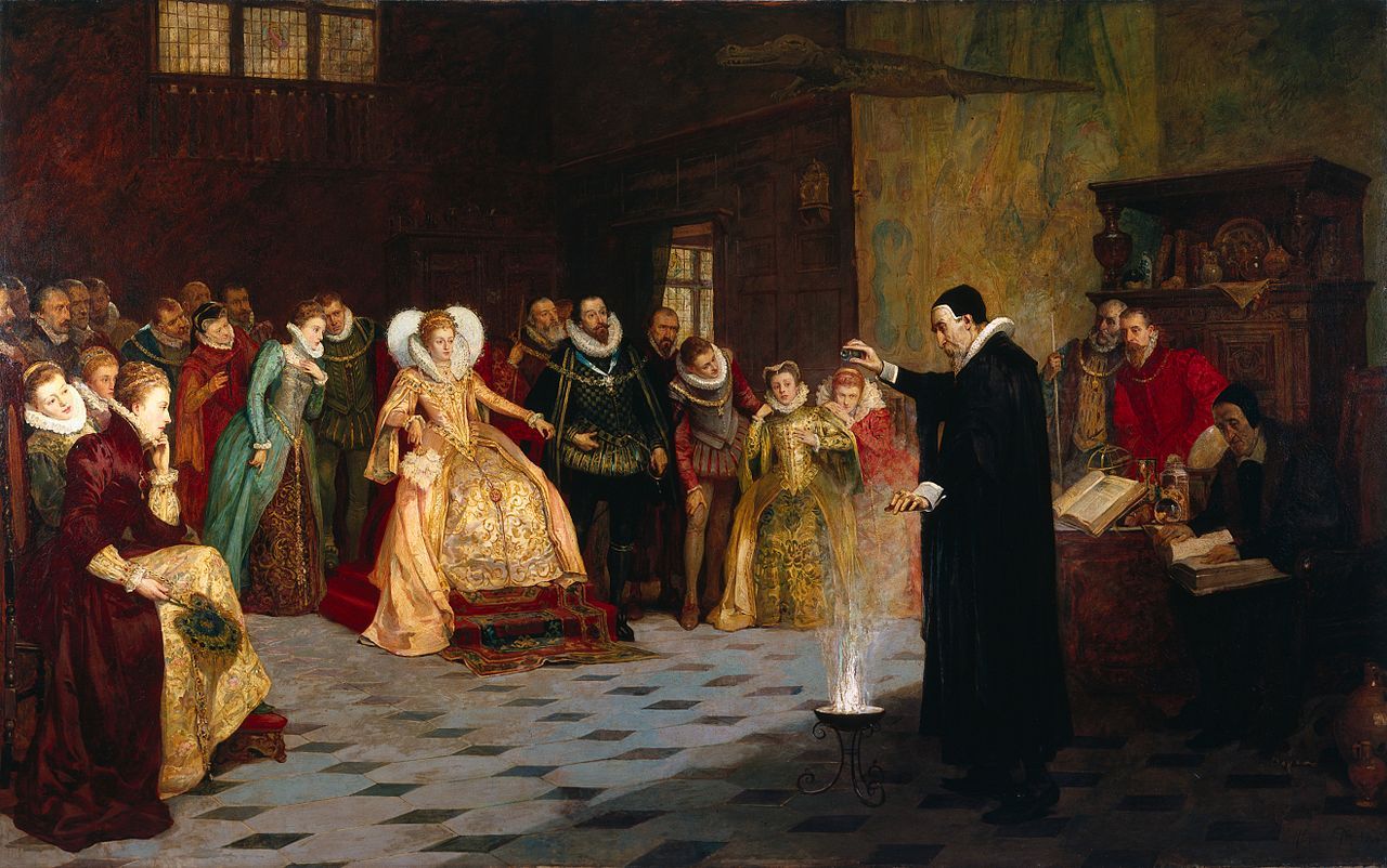 John Dee voert een experiment uit