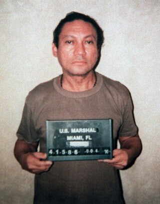 Manuel Noriega mugshot