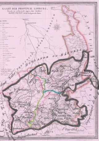 Twee historische kaarten van Limburg