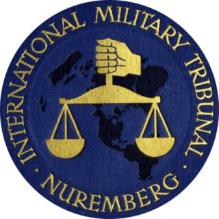 Embleem van het Internationaal Militair Tribunaal in Neurenberg