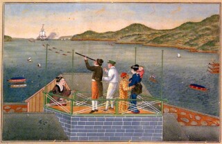 Aankomst van een Nederlands schip op Dejima