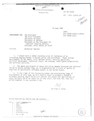 Able Archer 83 - Memorandum na de oefening