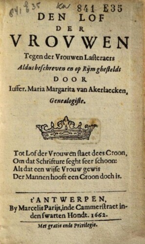 Den lof der vrouwen tegen der vrouwen lasteraers