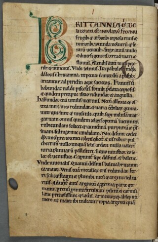 Openingspagina van de Historia Anglorum van Henry of Huntingdon, twaalfde eeuw