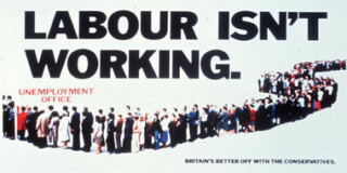 'Labour isn't working', campagneposter van de Conservatieven uit 1978