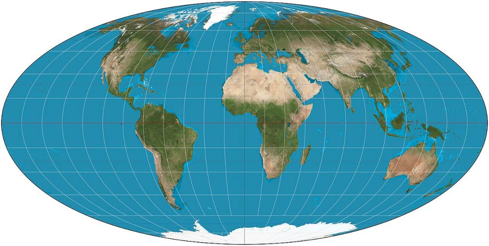 “equal-area” projectie