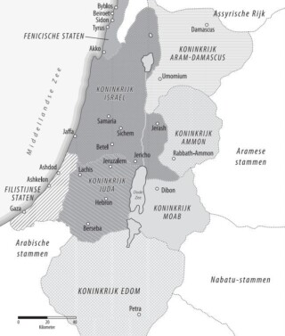 Koninkrijken in de Levant rond 830 v.Chr.