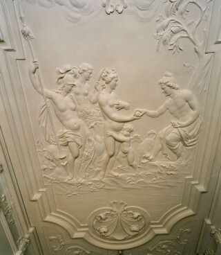 Deel van het plafond van het Foreestenhuis in Hoorn
