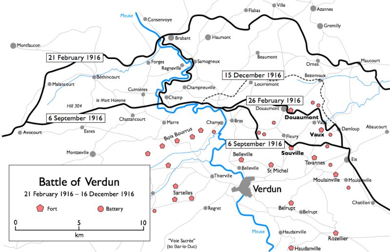 strijdtoneel verdun kaart