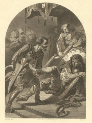 Karel de Eenvoudige stort achterover