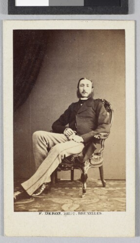 Leopold II, carte de visite – F. Deron (Brussel), 1870-1890