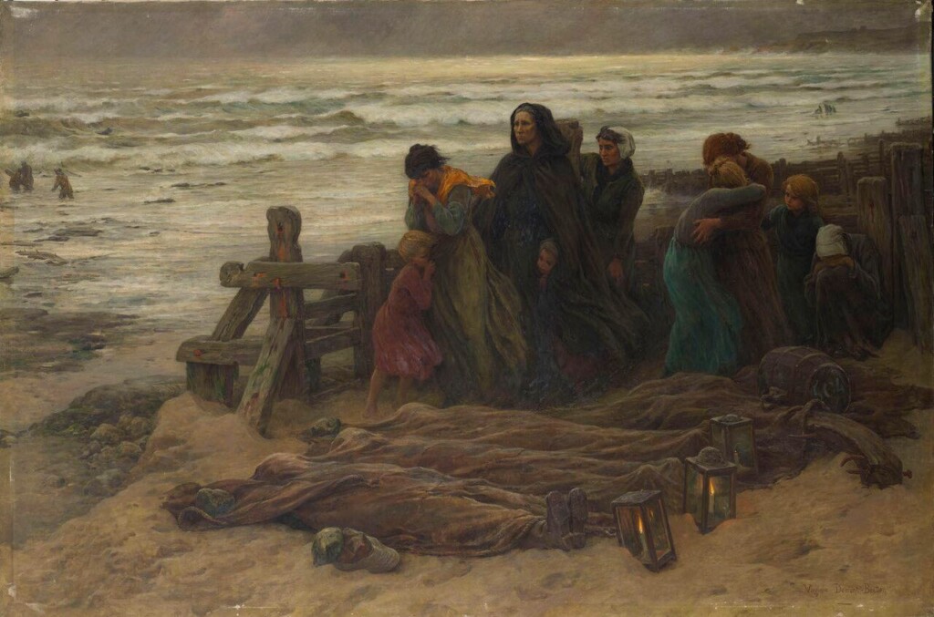Les Tourmentés (De getormenteerden), olieverf op doek – Virginie Demont-Breton, 1905