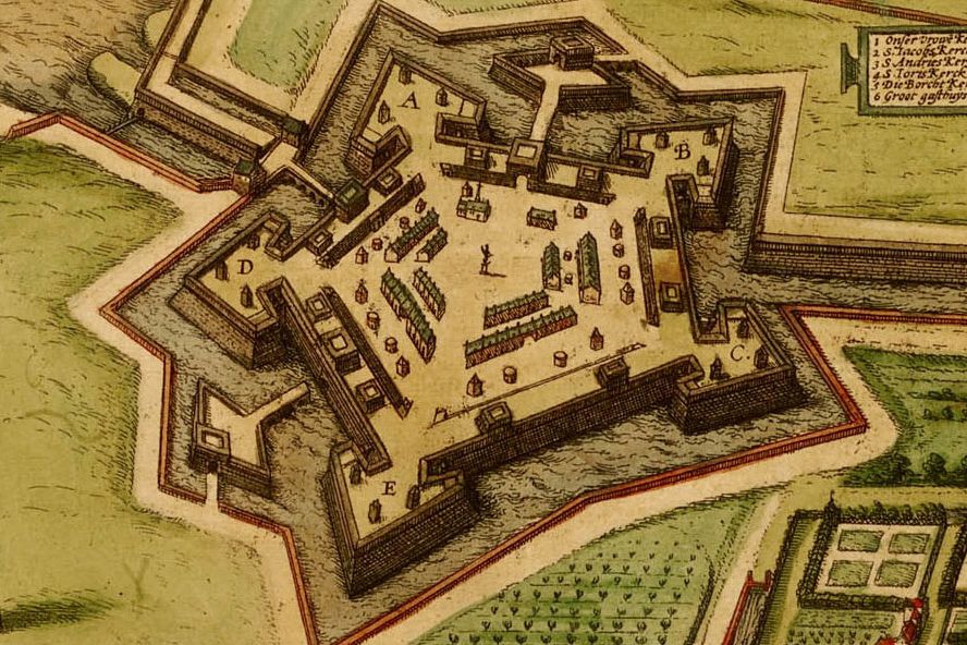 Citadel van Antwerpen in 1572 - Frans Hogenberg