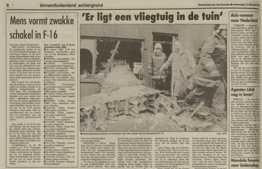 crash f16 hengelo dvhn