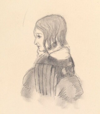 Portret van de zesjarige Leopold door koningin Victoria