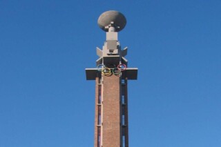 Marathontoren van het Olympisch Stadion in Amsterdam