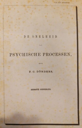 publicatie van Donders