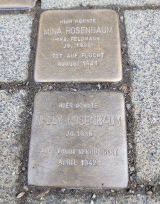 Stolpersteine voor familieleden van Joseph Rosenbaum
