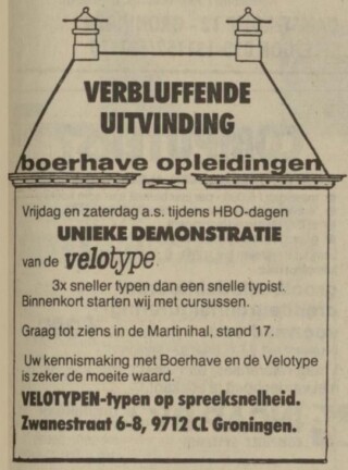 velotype reclame