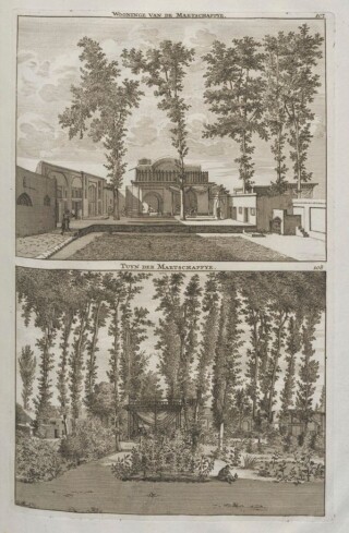 Woning en tuin van de VOC in Isfahan