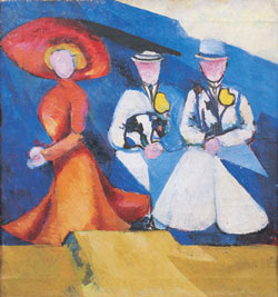 Drie vrouwenfiguren, 1909–1910 – Aleksandra Ekster