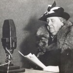 Koningin Wilhelmina spreekt tot het volk via Radio Oranje, juli 1940