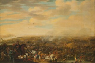 Prins Maurits in de Slag bij Nieuwpoort
