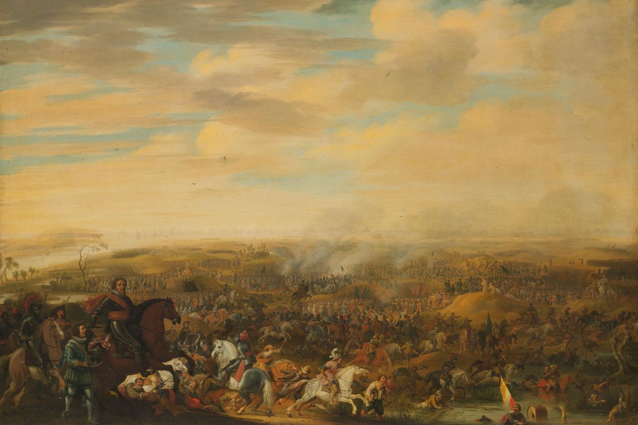 Prins Maurits in de Slag bij Nieuwpoort