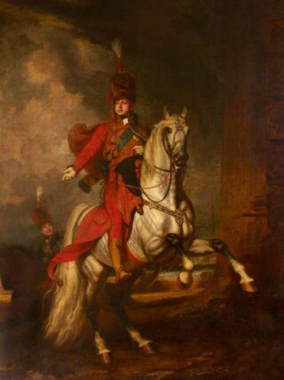 De Britse prins-regent George (de latere koning George IV)
