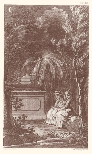 Illustratie uit 'Het land, in brieven' (1788) van Elisabeth Maria Post