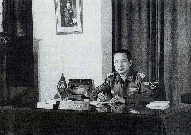 Soeharto als Kostrad-bevelhebber