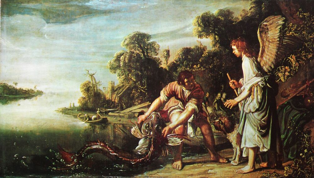 Tobias met de engel en de vis – Pieter Lastman, ca. 1611