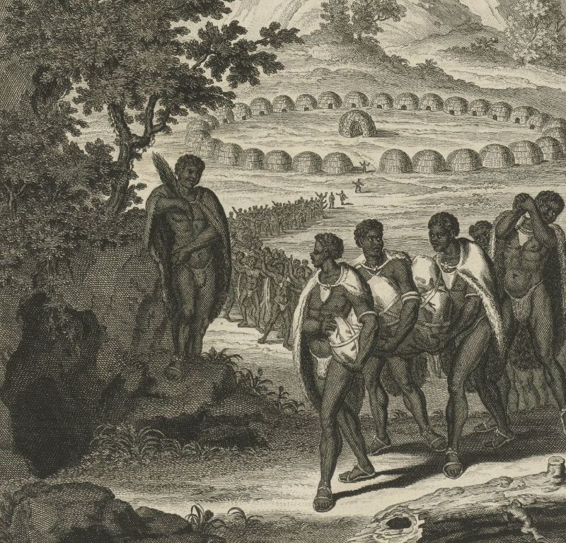Begrafenis van een Khoikhoi - Jan Caspar Philips, 1727