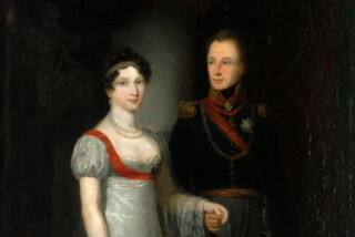 Dubbelportret van kroonprins Willem van Oranje en Anna Paulowna uit 1816, geschilderd door Jan Willem Pieneman.