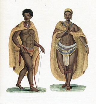 Khoikhoi in traditionele kleding