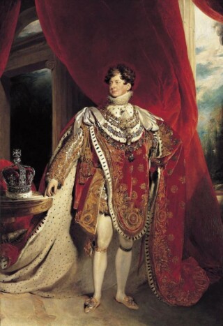 Portret van koning George IV in kroningsgewaad