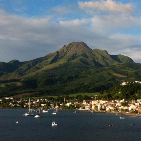 Saint Pierre vulkaan Mont Pelée