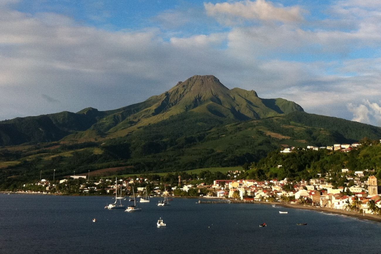 Saint Pierre vulkaan Mont Pelée