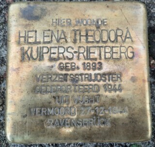 Struikelsteen voor Helena Kuipers-Rietberg