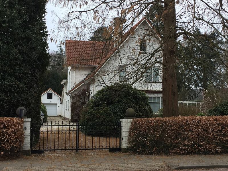 Huis aan de Bovenweg 37 in Bennekom, waar Helena Kuipers-Rietberg (‘Tante Riek’) in augustus 1944 ondergedoken zat