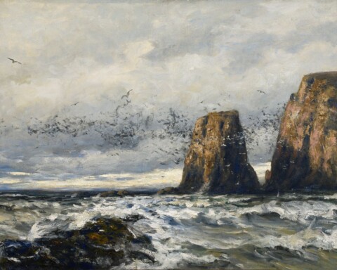 Vogelrots bij Gjesvaer, 1888 - Betzy Akersloot-Berg