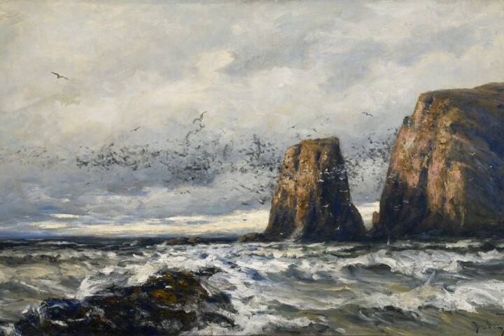 Vogelrots bij Gjesvaer, 1888 - Betzy Akersloot-Berg