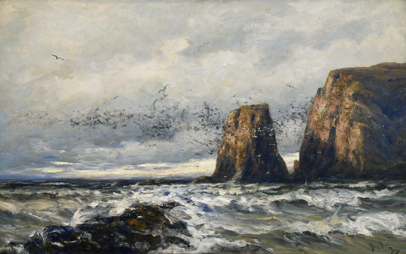 Vogelrots bij Gjesvaer, 1888 - Betzy Akersloot-Berg