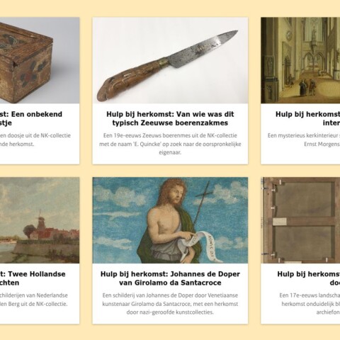 Enkele objecten uit de NK-collectie