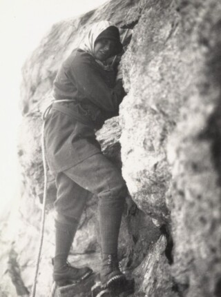 Jenny langs de Liongraat op de Matterhorn - 1924