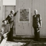 Ir. Vincent van Gogh (rechts) op de bouwplaats van het Van Gogh Museum, 1970, Collectie Van Gogh Museum, Amsterdam