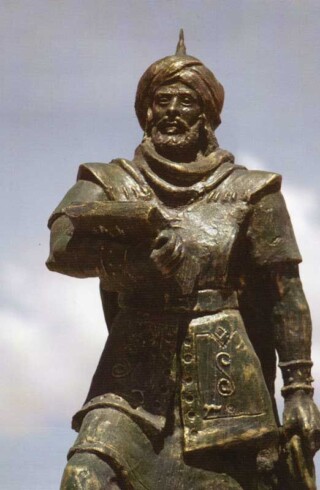 Standbeeld Oekba Ibn Nafi in Algarije