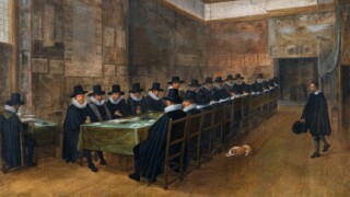 Het schilderij van de vergadering in 1608