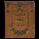 Omslag van het Verkade-plaatjesalbum Bosch en heide van Jac. P. Thijsse, uitgegeven door Verkade in 1913.
